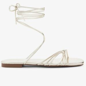 EXPRESS Strappy Gold Sandals